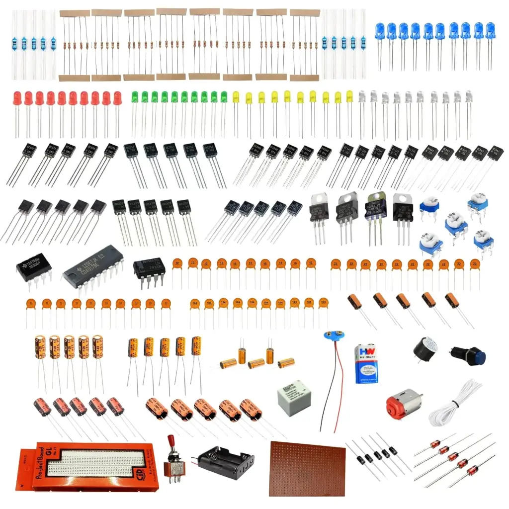 Electronic components kit - Breadboard with 350+ components electronics kit