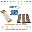 100+ Components Beginner Kit With UNO R3 Board With Breadboard