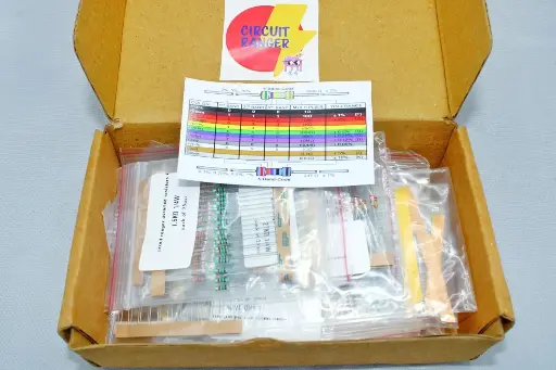 Assorted Resistor Kit - 1000 Pieces, 40 Values, 1/4 Watt