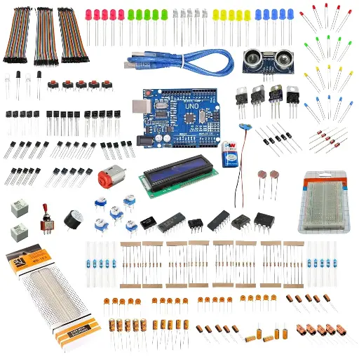 [TT-0SJF-YV1V] Electronic components kit with UNO R3 board - 250+ electronic kit for diy & prototyping projects