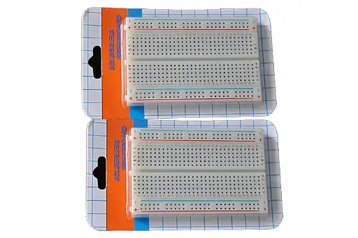 [T3-CNM6-HX3B] 400 Point Mini Breadboard for Electronics Prototyping - Pack of 2